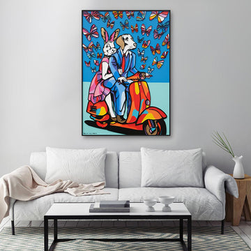 The butterflies were a flutter (Original Painting)