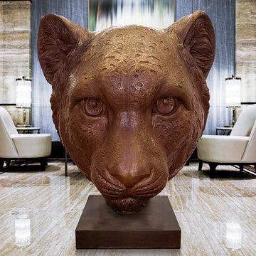 Jahanna the Asiatic Cheetah was Thinking Big (Bronze Sculpture)