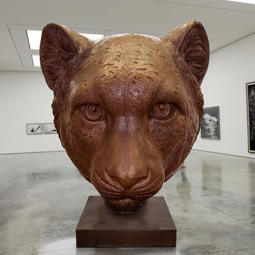 Jahanna the Asiatic Cheetah was Thinking Big (Bronze Sculpture)