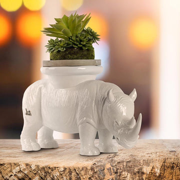 He carried love on his back wherever he went (Candle/Plant Holder Resin Sculpture)