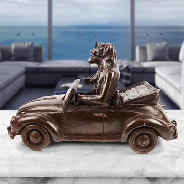 They Had the VW Car Bug (Bronze Sculpture)