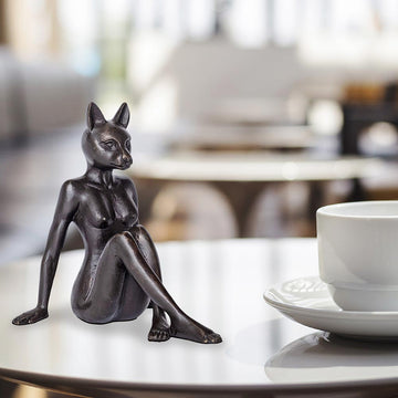 Catwoman Thinks Big (Bronze Sculpture, Pocket Size)