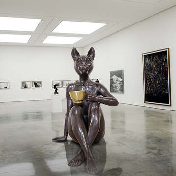 She Loved a Macchiato (Bronze Sculpture)