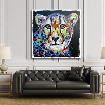 The Cheetah was the fastest but she would still try harder (Original Painting)