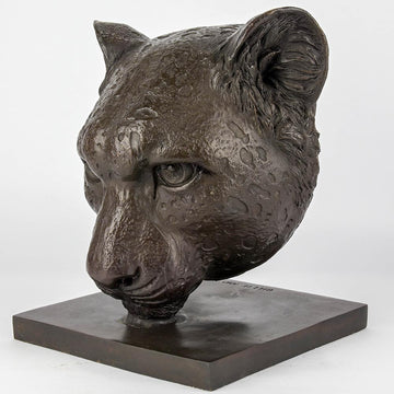 Jahanna the Asiatic Cheetah was a Face of the Wild (Bronze Sculpture)