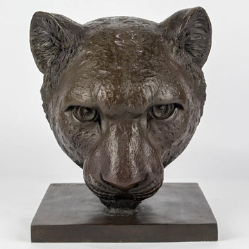 Jahanna the Asiatic Cheetah was a Face of the Wild (Bronze Sculpture)