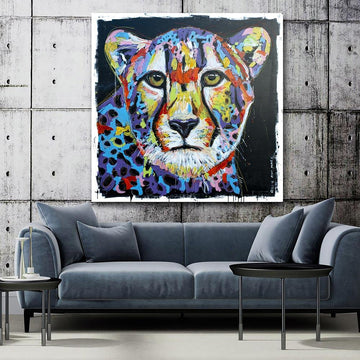 The Cheetah was the fastest but she would still try harder (Original Painting)