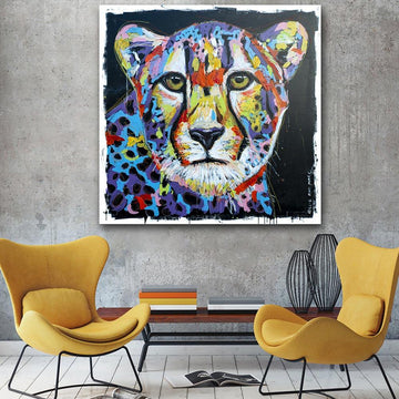 The Cheetah was the fastest but she would still try harder (Original Painting)