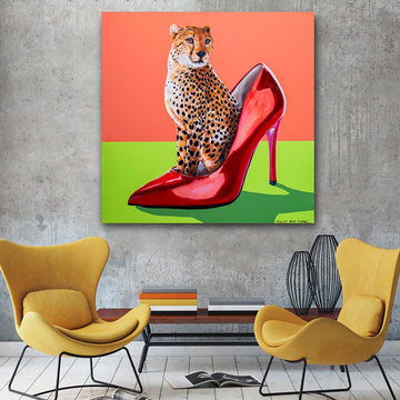 My favourite cheetah in a shoe (Original Painting)