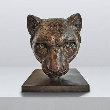 Jahanna the Asiatic Cheetah was a Face of the Wild (Bronze Sculpture)