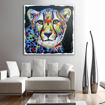 The Cheetah was the fastest but she would still try harder (Original Painting)