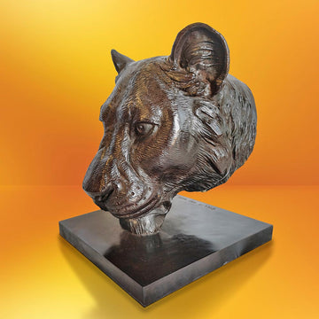 Jahanna the Asiatic Cheetah was a Face of the Wild (Bronze Sculpture)