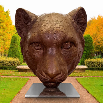 Jahanna the Asiatic Cheetah was Thinking Big (Bronze Sculpture)