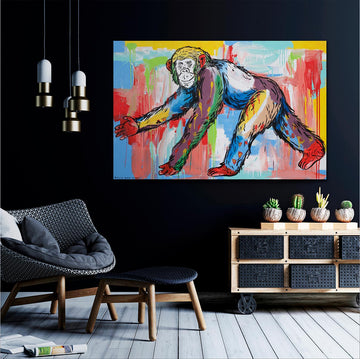 The Chimp Marches for Freedom (Original Painting)