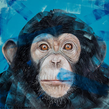 Wild about eastern chimps (Original Painting)