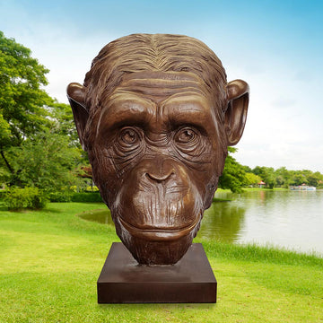 Kabaka the Chimp was Thinking Big (Bronze Sculpture)