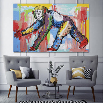 The Chimp Marches for Freedom (Original Painting)
