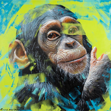 Wild about chimpanzee (Original Painting)
