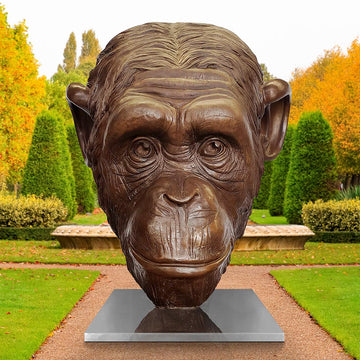 Kabaka the Chimp was Thinking Big (Bronze Sculpture)