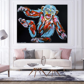 Chuckles, the Chimp Thought That Was Very Funny (Original Painting)