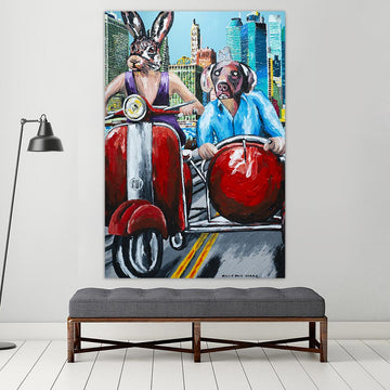 They Loved City Living and the City Loved Them (Original Painting)