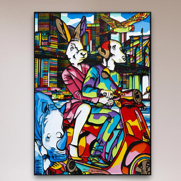 They were city lovers (Original Painting)