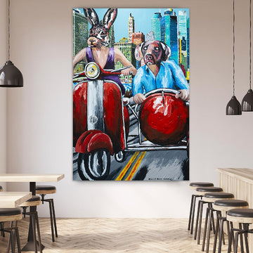 They Loved City Living and the City Loved Them (Original Painting)