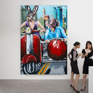 They Loved City Living and the City Loved Them (Original Painting)