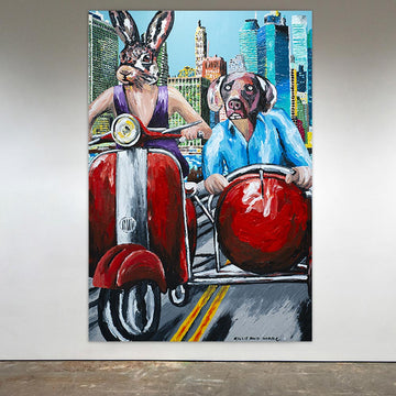 They Loved City Living and the City Loved Them (Original Painting)