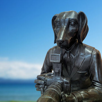 Paparazzi City Dogman (Bronze Sculpture)