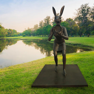 Paparazzi City Rabbitwoman (Bronze Sculpture)