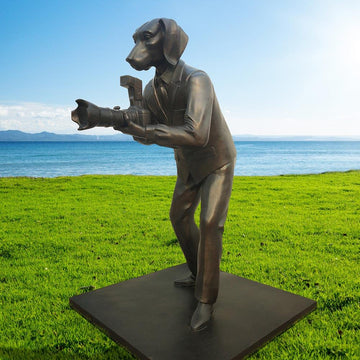 Paparazzi City Dogman (Bronze Sculpture)