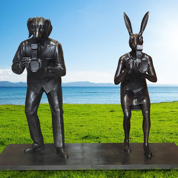 Paparazzi City Dogman (Bronze Sculpture)