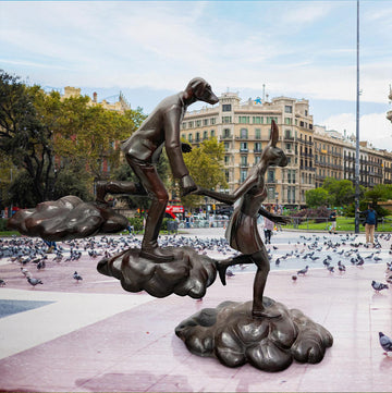 They Were the Cloud Walkers (Bronze Sculpture)