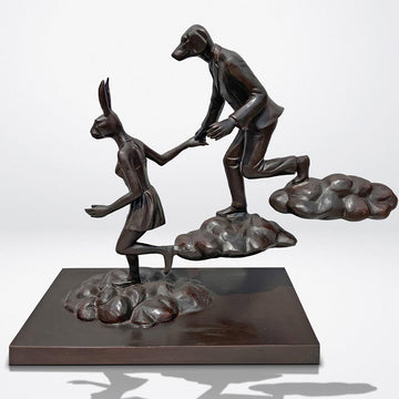 They Had a Stairway to Heaven (Bronze Sculpture)