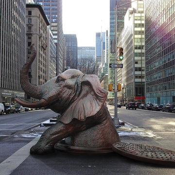Come Out, Come Out Elephant, Wherever You Are (Bronze Sculpture, Large)
