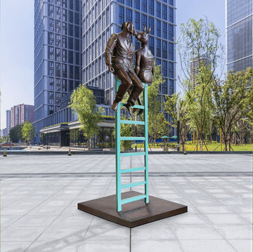 They Were on a High (Bronze Sculpture)