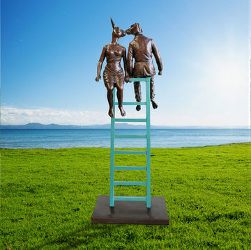 They Were on a High (Bronze Sculpture)
