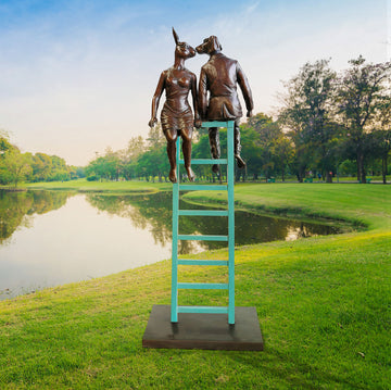 They Were on a High (Bronze Sculpture)