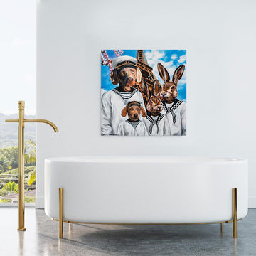 They were a crazy family (Original Painting)