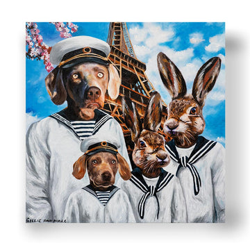 They were a crazy family (Original Painting)