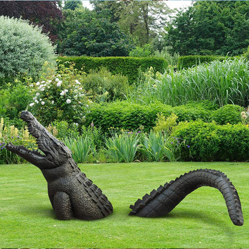 Run for Your Life from the Croc (Bronze Sculpture)