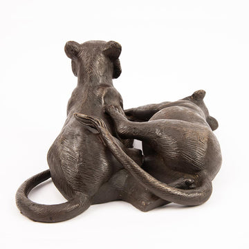 The Cubs Were Best Friends (Bronze Sculpture)