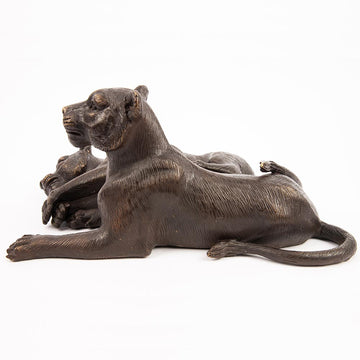 The Cubs Were Best Friends (Bronze Sculpture)