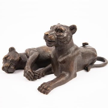 The Cubs Were Best Friends (Bronze Sculpture)