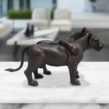 The Cubs Cuddled (Bronze Sculpture)