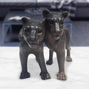 The Cubs Cuddled (Bronze Sculpture)