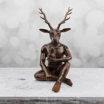 The Pearfect Deer (Bronze Sculpture, Pocket Size)