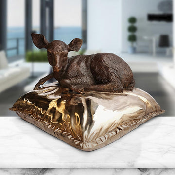 Sleeping Beauty Deer (Bronze Sculpture)