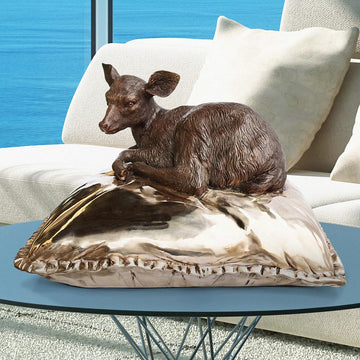 Sleeping Beauty Deer (Bronze Sculpture)